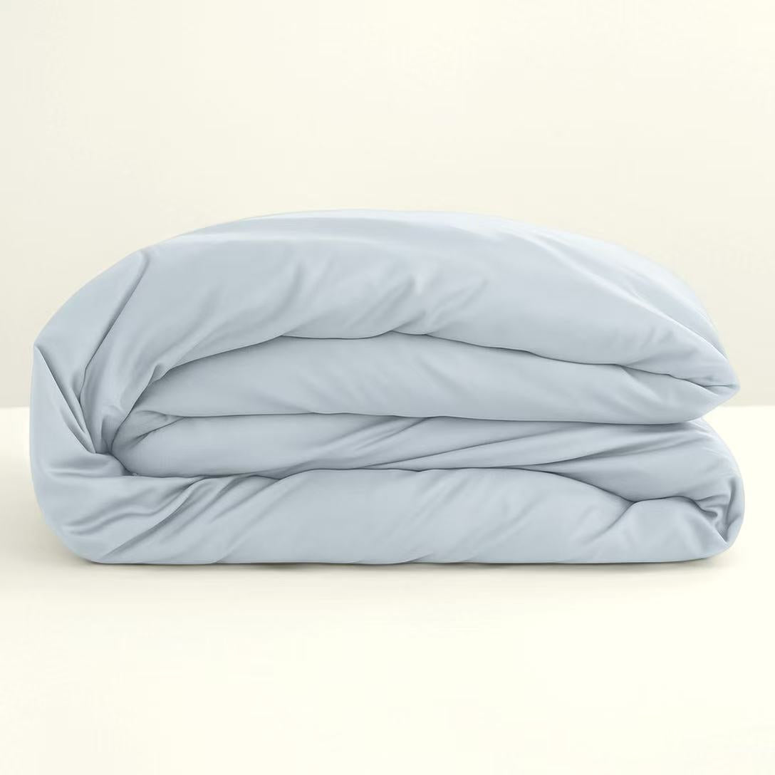 Bamboo Duvet Cover - Breathable, Pet Hair Repellent for Cats/Dogs Family - Frost